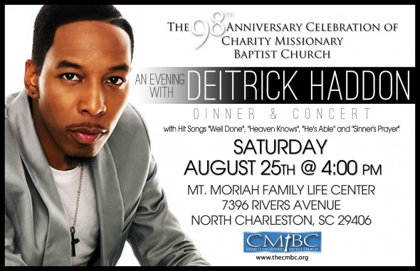 Deitrick Haddon – Dinner and Concert