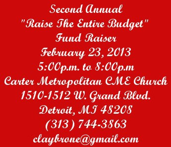 Second Annual “Raise The Entire Budget” Fundraiser