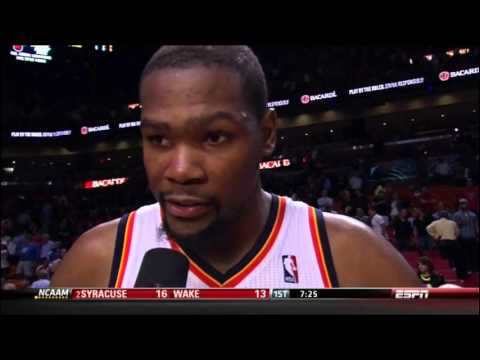 Kevin Durant,  ESPN reporter/analyst Doris Burke Post-Game Interview (Video)