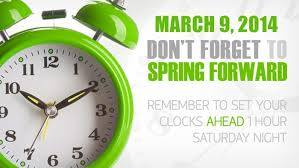 Daylight Savings Time TONIGHT!!