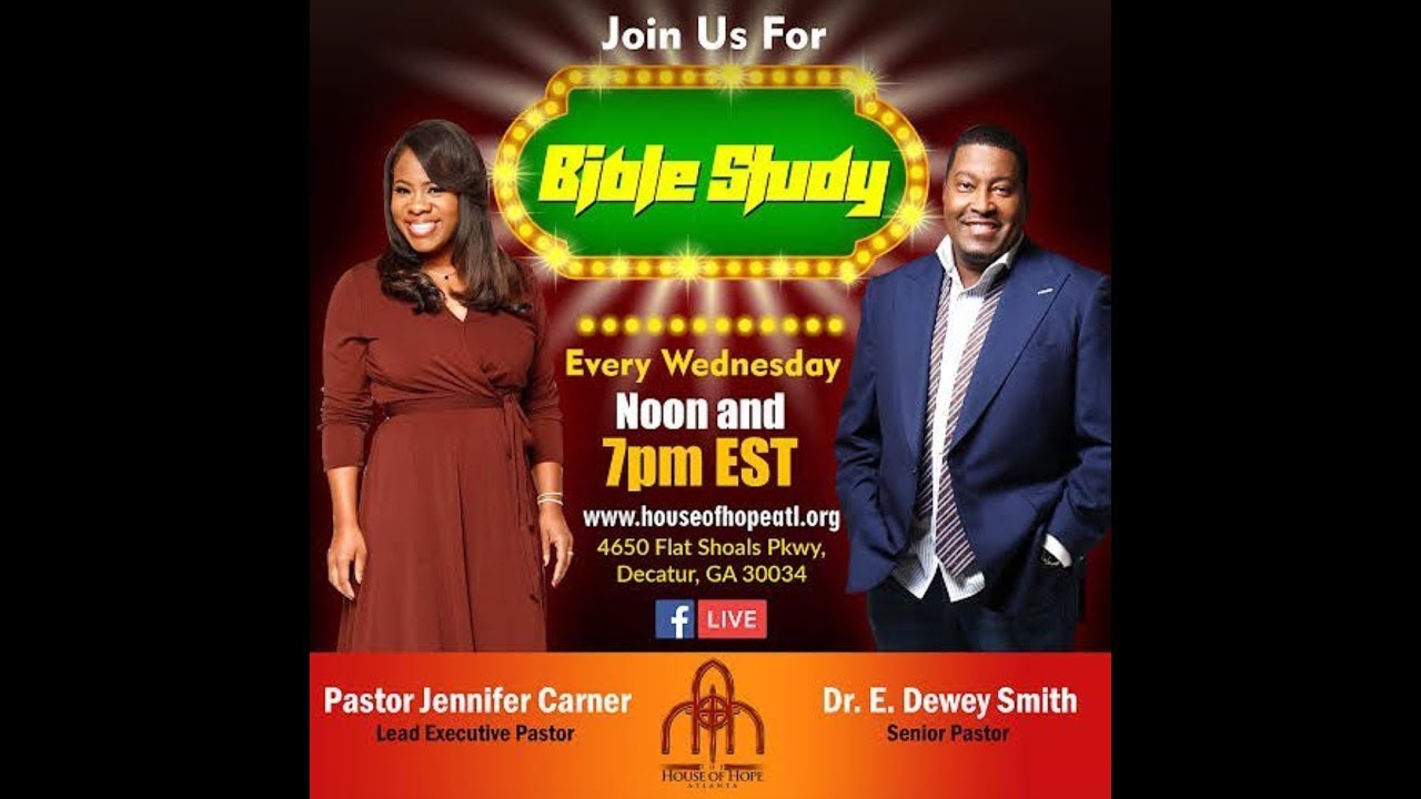 Bible Study w/ Pastor Jennifer Carner 07/11/18 12pm