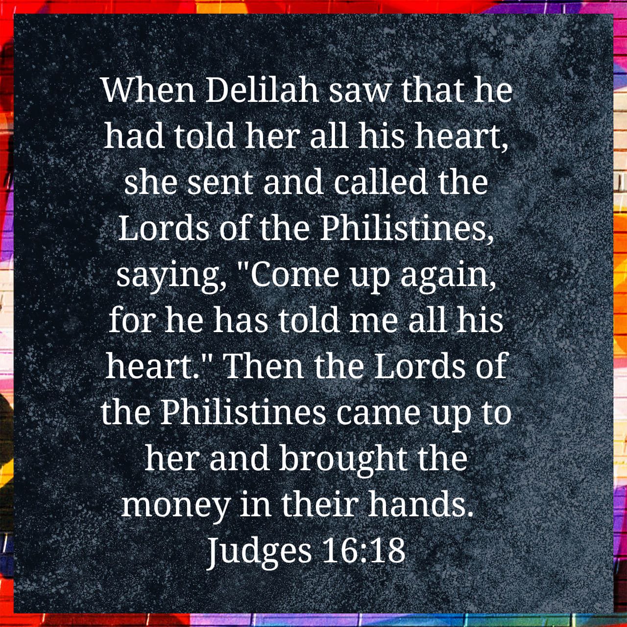 Judges 16:18