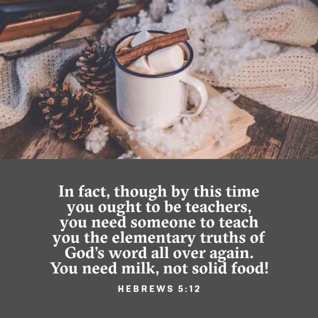 Hebrews 5:12‭-‬14 ESV